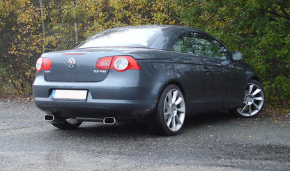 VW Eos  1F Endschalldämpfer Ausgang rechts/links - 160x80 Typ 57 rechts/links
