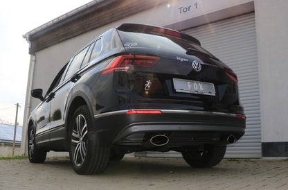 VW Tiguan II Benzin - 4motion Endschalldämpfer Ausgang rechts/links - 160x90 Typ 38 rechts/links