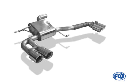 VW Tiguan II Diesel - 4motion Endschalldämpfer quer - 2x80 Typ 25 rechts/links