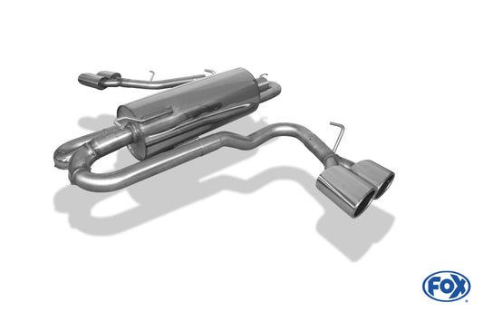 Ford Ranger ab 09/2015 4x4 - Wildtrak Endschalldämpfer Sidepipe, Ausgang rechts und links am Fahrzeug - 2x115x85 Typ 38 rechts/links