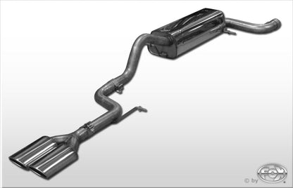 VW Routan Endschalldämpfer - 2x106x71 Typ 32