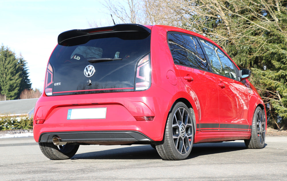 VW UP GTI Endrohrsystem links passend auf originalen oder FOX-Endschalldämpfer - 1x90 Typ 25 links
