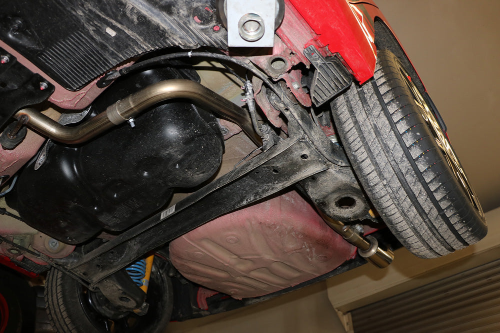 VW UP GTI Endrohrsystem links passend auf originalen oder FOX-Endschalldämpfer - 1x90 Typ 25 links