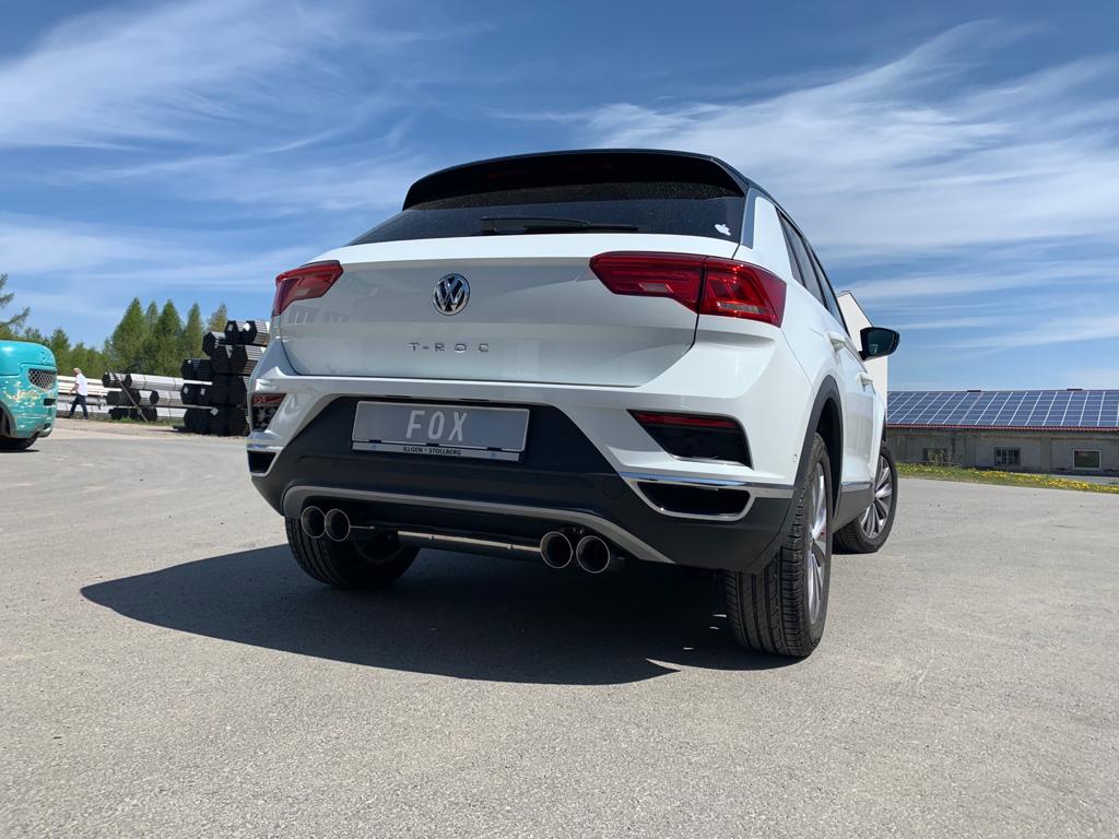 VW T-Roc - Frontantrieb Endschalldämpfer rechts/links - 2x90 Typ 25 rechts/links